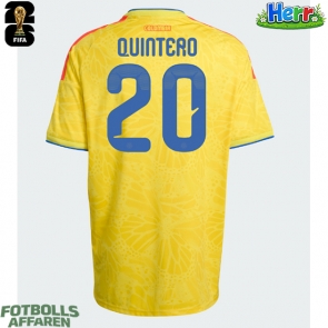 Colombia Juan Fernando Quintero #20 Hemmatröja VM 2026 Kortärmad